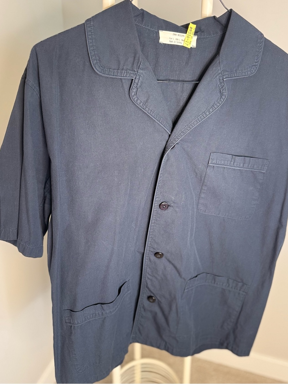 Zara Originals Navy Short-Sleeve Lightweight Shirt - Picture 3 of 8